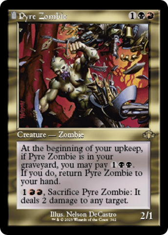 Image for Pyre Zombie (Retro Frame) (362) [Dominaria Remastered]