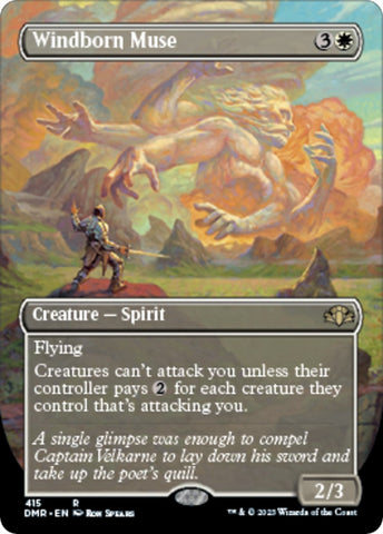 Image for Windborn Muse (Borderless) (415) [Dominaria Remastered]