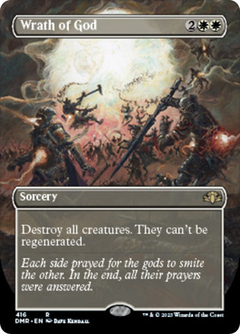 Image for Wrath of God (Borderless) (416) [Dominaria Remastered]