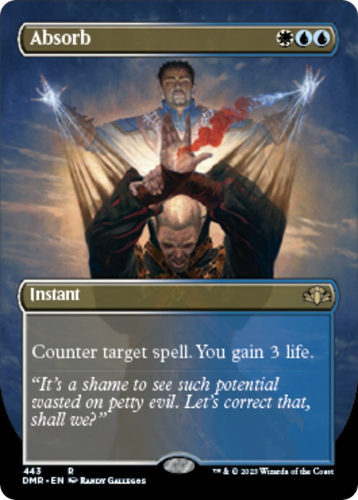 Image for Absorb (Borderless) (443) [Dominaria Remastered]