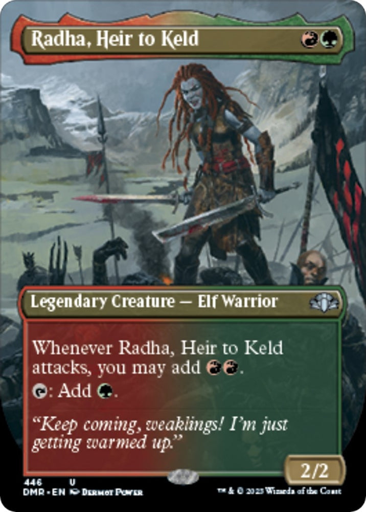 Image for Radha, Heir to Keld (Borderless) (446) [Dominaria Remastered]