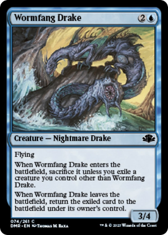 Image for Wormfang Drake (74) [Dominaria Remastered]