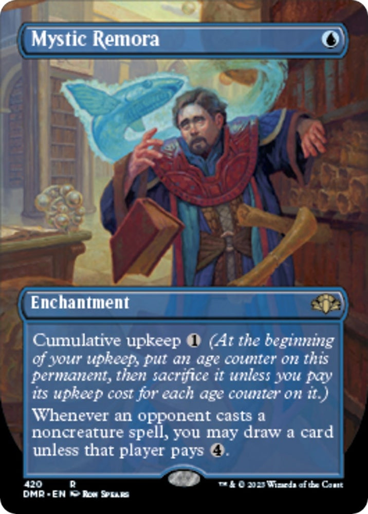 Image for Mystic Remora (Borderless) (420) [Dominaria Remastered]