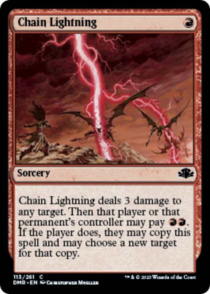 Image for Chain Lightning (113) [Dominaria Remastered]