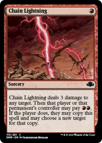 Image for Chain Lightning (113) [Dominaria Remastered]