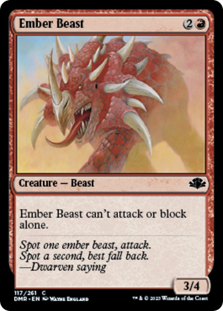 Image for Ember Beast (117) [Dominaria Remastered]