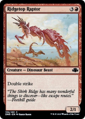 Image for Ridgetop Raptor (134) [Dominaria Remastered]