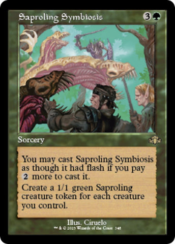 Image for Saproling Symbiosis (Retro Frame) (348) [Dominaria Remastered]