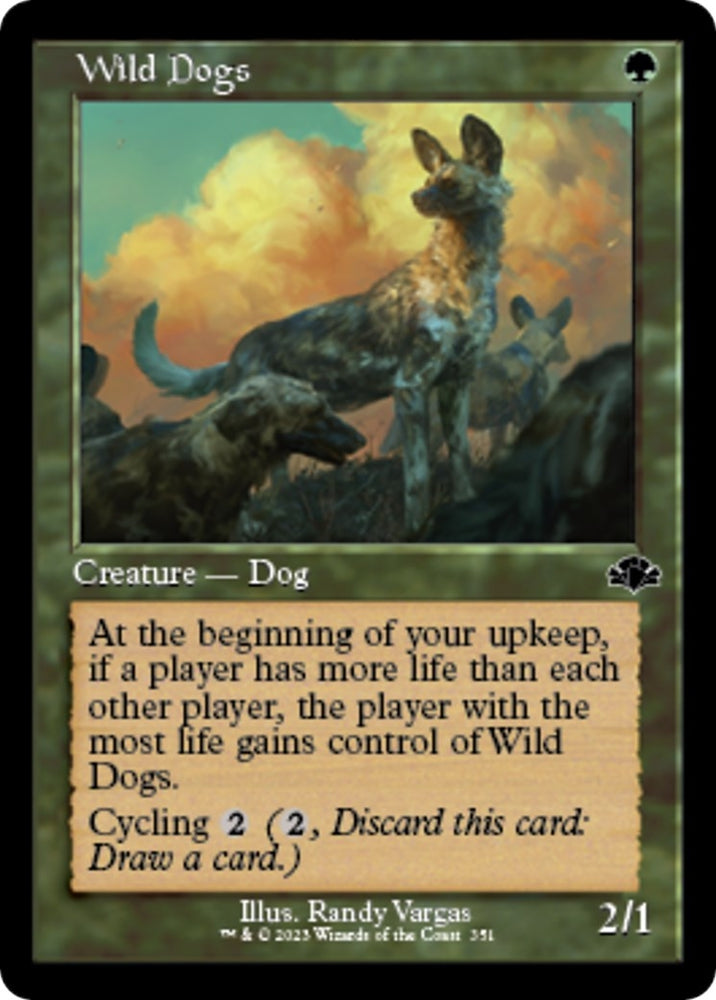 Image for Wild Dogs (Retro Frame) (351) [Dominaria Remastered]