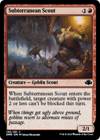 Image for Subterranean Scout (143) [Dominaria Remastered]