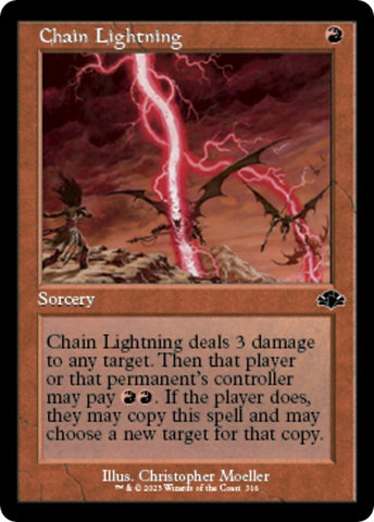 Image for Chain Lightning (Retro Frame) (316) [Dominaria Remastered]