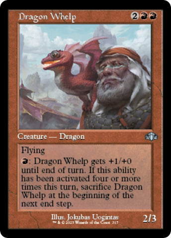 Image for Dragon Whelp (Retro Frame) (317) [Dominaria Remastered]