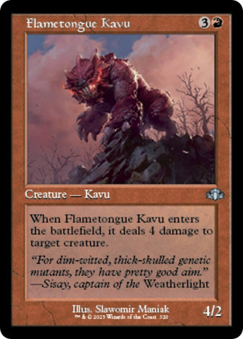 Image for Flametongue Kavu (Retro Frame) (320) [Dominaria Remastered]