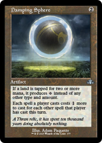 Image for Damping Sphere (Retro Frame) (377) [Dominaria Remastered]