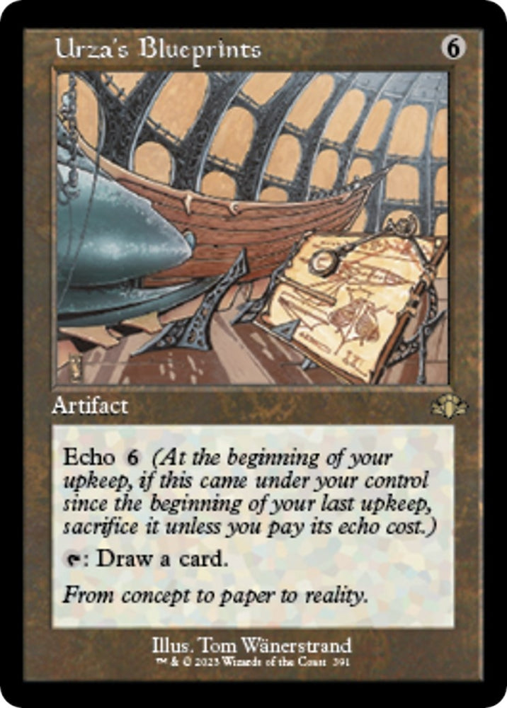 Image for Urza's Blueprints (Retro Frame) (391) [Dominaria Remastered]