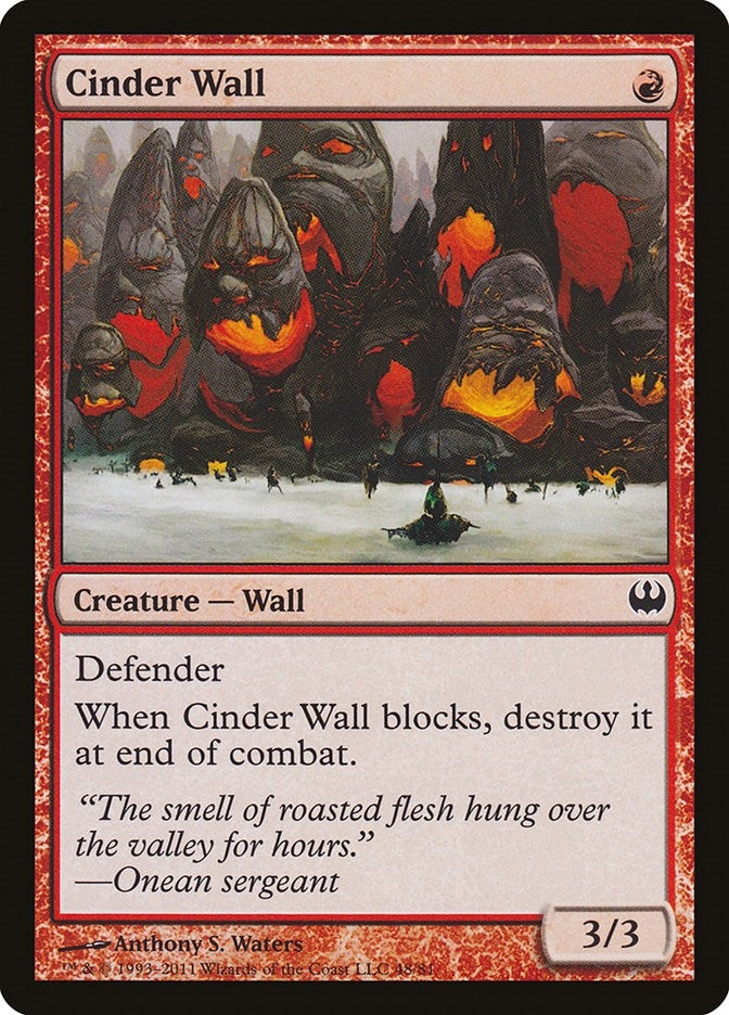 Image for Cinder Wall (48) [Duel Decks: Knights vs. Dragons]