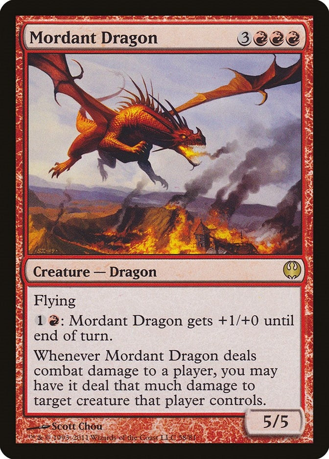 Image for Mordant Dragon (58) [Duel Decks: Knights vs. Dragons]
