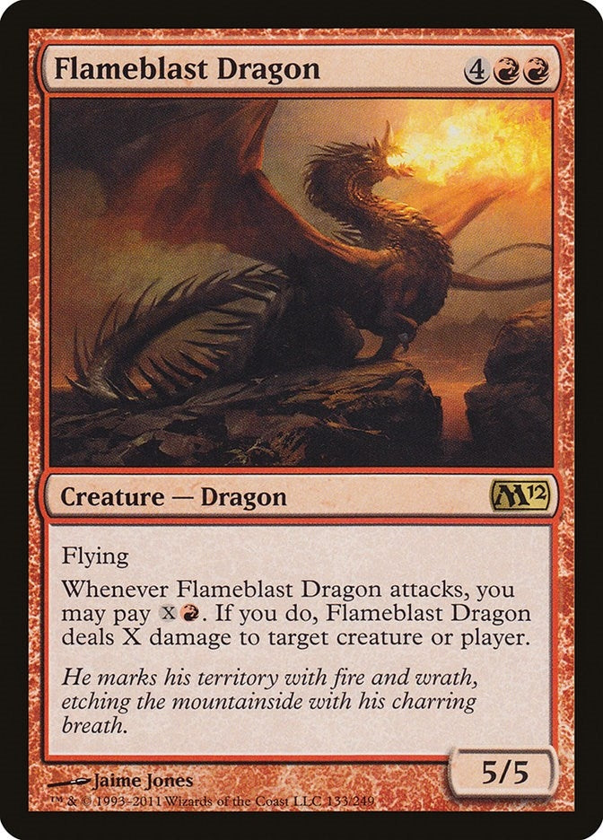 Image for Flameblast Dragon (133) [Magic 2012 (M12)]