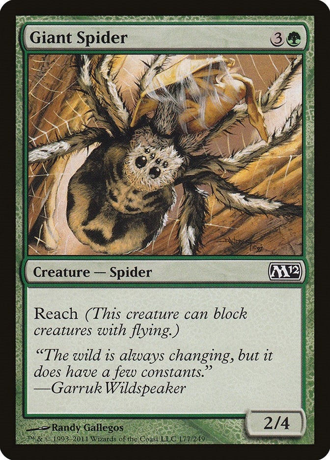 Image for Giant Spider (177) [Magic 2012 (M12)]