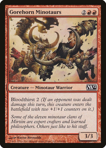 Image for Gorehorn Minotaurs (144) [Magic 2012 (M12)]