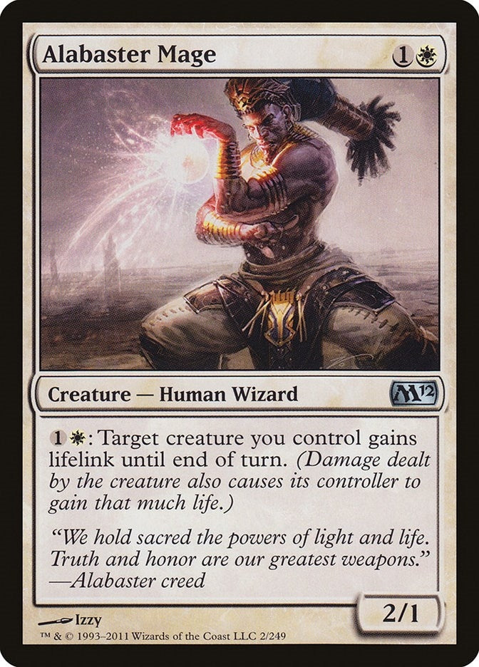 Image for Alabaster Mage (2) [Magic 2012 (M12)]