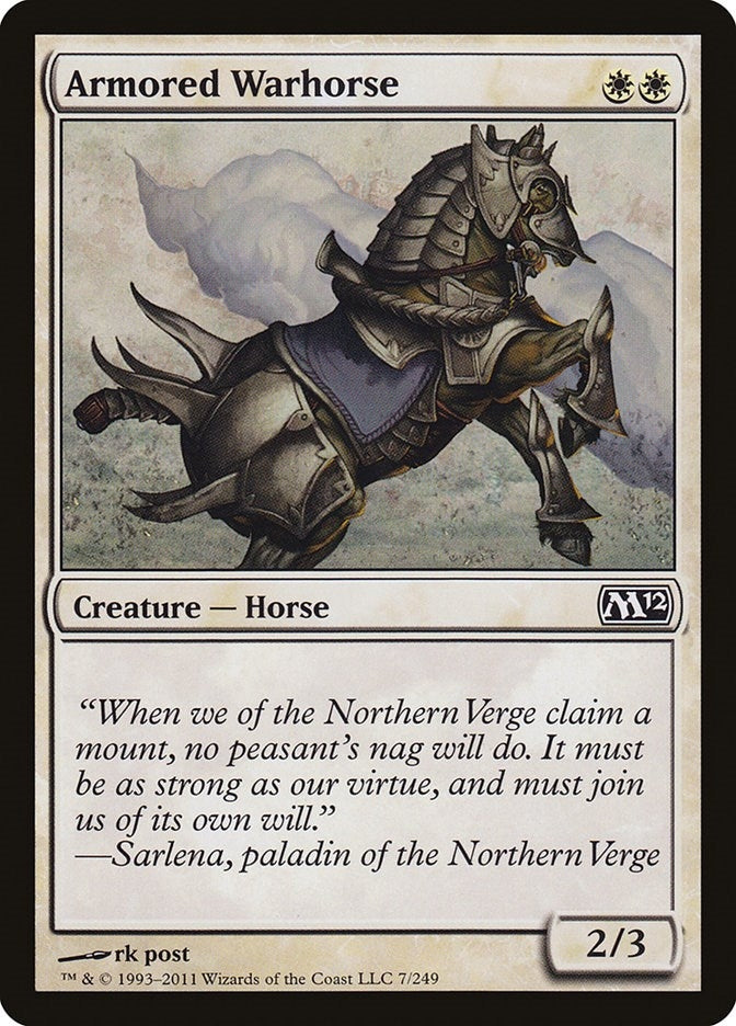 Image for Armored Warhorse (7) [Magic 2012 (M12)]