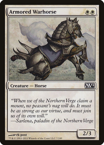 Image for Armored Warhorse (7) [Magic 2012 (M12)]