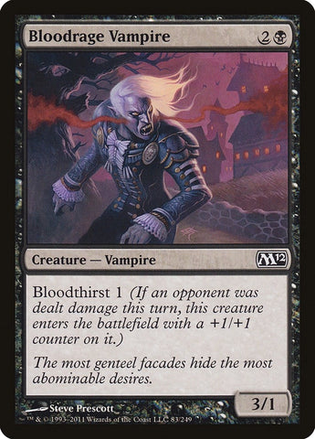 Image for Bloodrage Vampire (83) [Magic 2012 (M12)]
