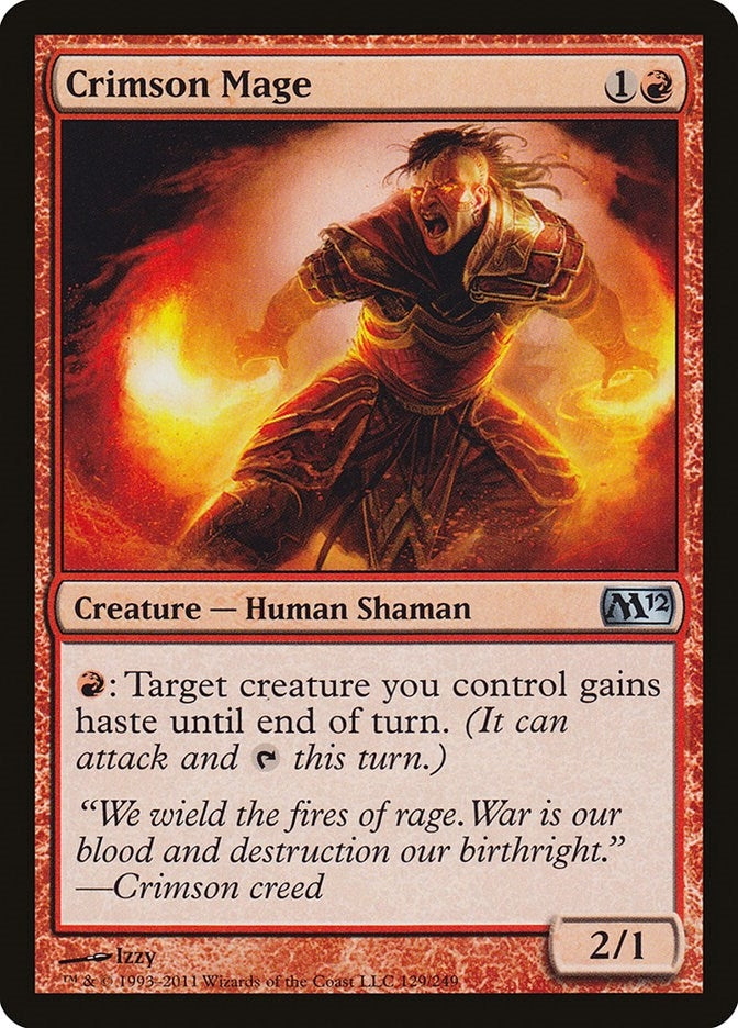 Image for Crimson Mage (129) [Magic 2012 (M12)]