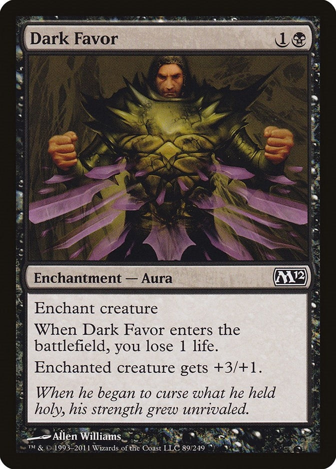 Image for Dark Favor (89) [Magic 2012 (M12)]