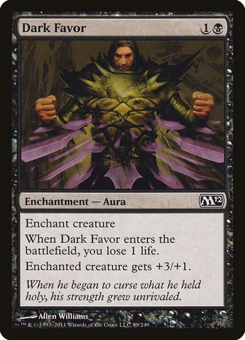 Image for Dark Favor (89) [Magic 2012 (M12)]