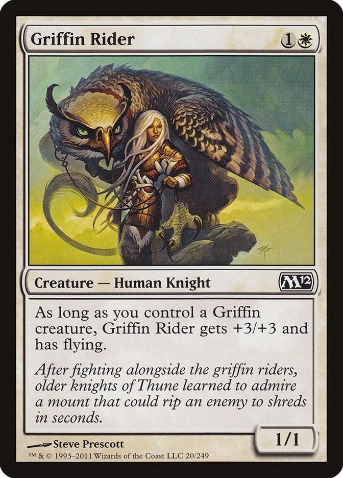 Image for Griffin Rider (20) [Magic 2012 (M12)]