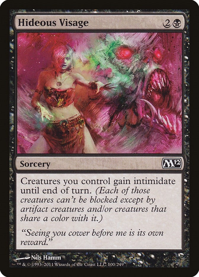 Image for Hideous Visage (100) [Magic 2012 (M12)]