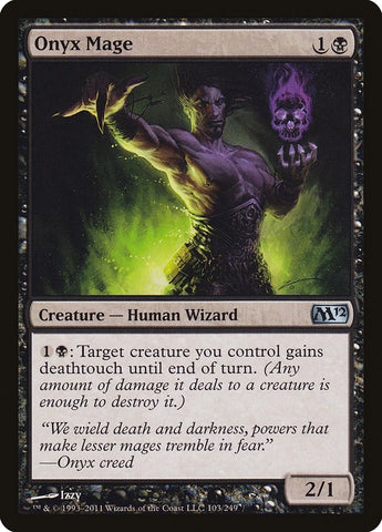 Image for Onyx Mage (103) [Magic 2012 (M12)]