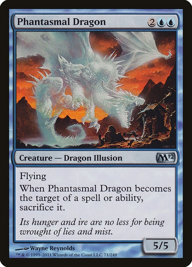Image for Phantasmal Dragon (71) [Magic 2012 (M12)]
