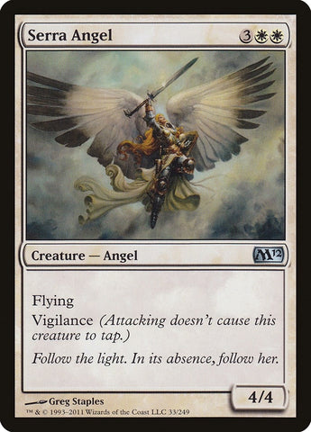 Image for Serra Angel (33) [Magic 2012 (M12)]