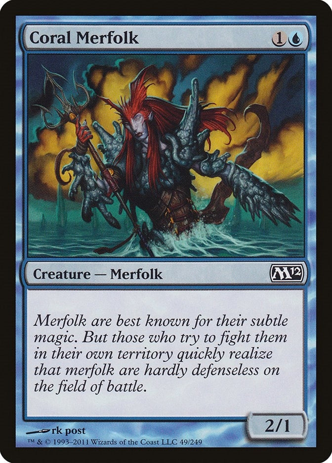 Image for Coral Merfolk (49) [Magic 2012 (M12)]