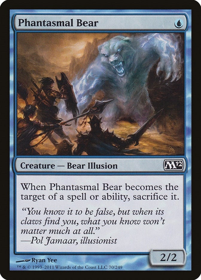 Image for Phantasmal Bear (70) [Magic 2012 (M12)]
