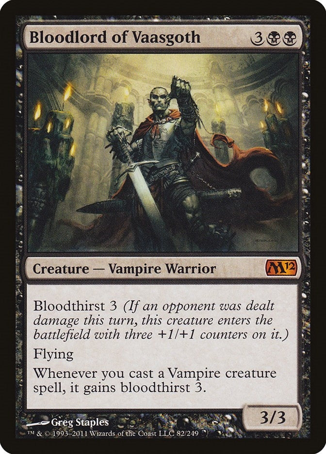Image for Bloodlord of Vaasgoth (82) [Magic 2012 (M12)]