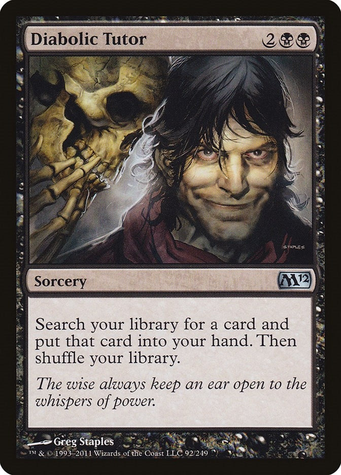 Image for Diabolic Tutor (92) [Magic 2012 (M12)]