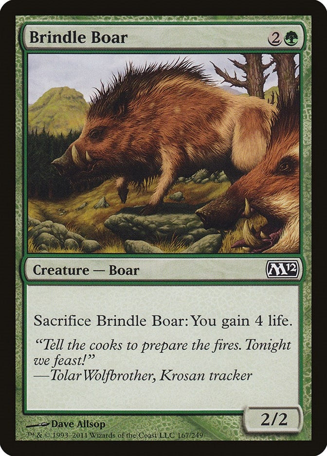 Image for Brindle Boar (167) [Magic 2012 (M12)]