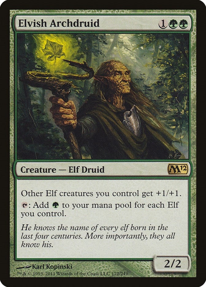 Image for Elvish Archdruid (172) [Magic 2012 (M12)]