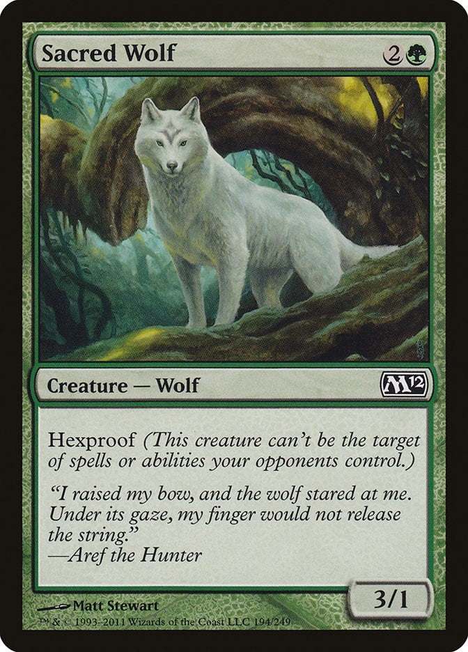 Image for Sacred Wolf (194) [Magic 2012 (M12)]