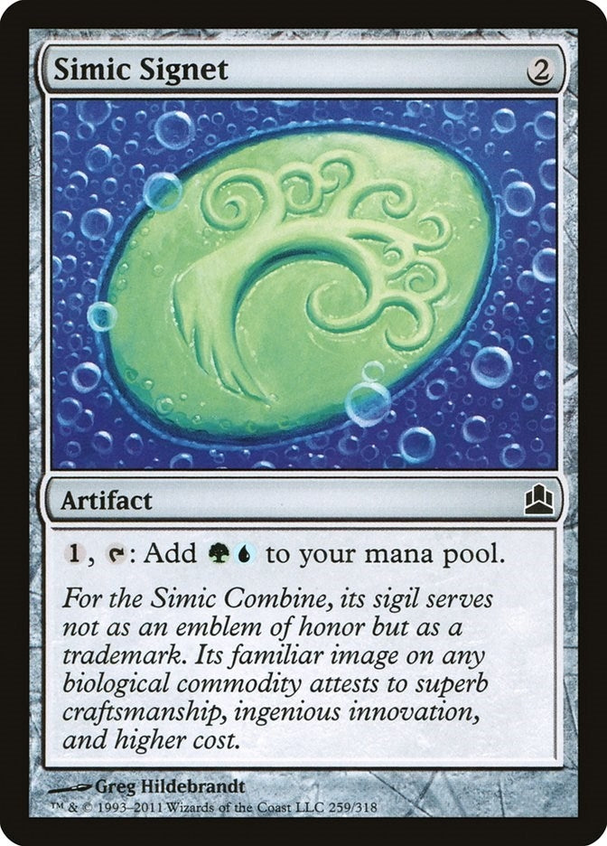Image for Simic Signet (259) [Commander]