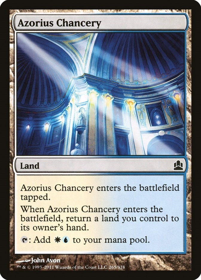 Image for Azorius Chancery (265) [Commander]