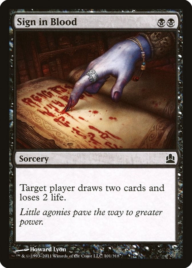 Image for Sign in Blood (101) [Commander]