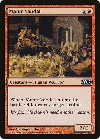 Image for Manic Vandal (151) [Magic 2012 (M12)]