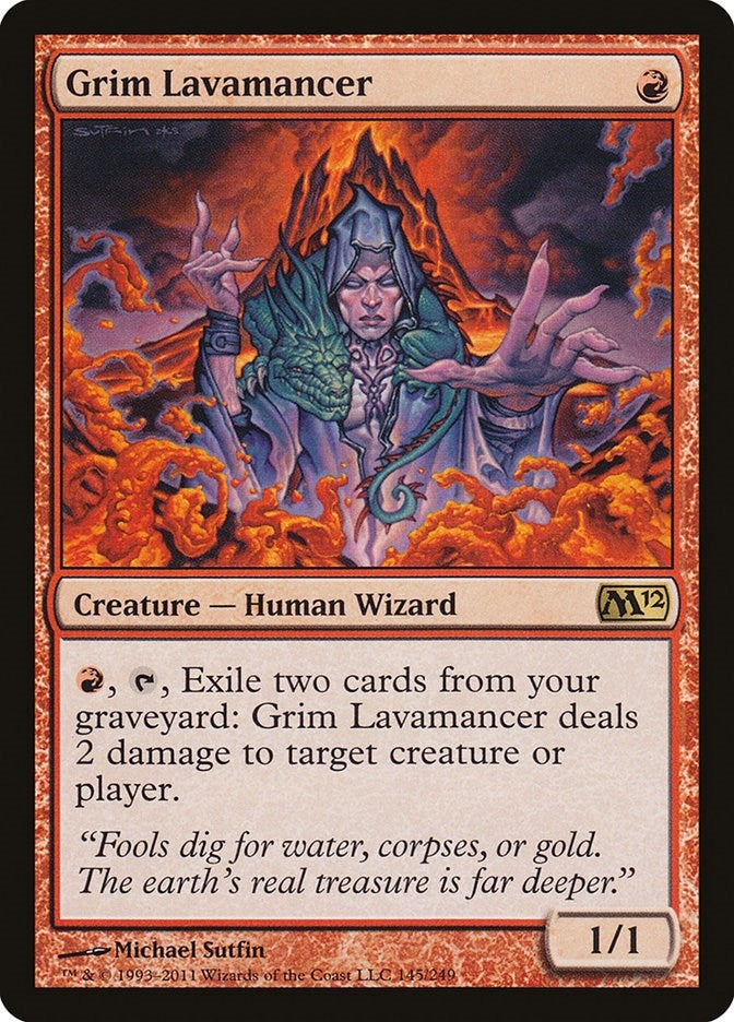 Image for Grim Lavamancer (145) [Magic 2012 (M12)]
