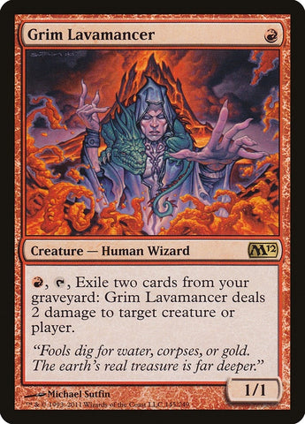 Image for Grim Lavamancer (145) [Magic 2012 (M12)]
