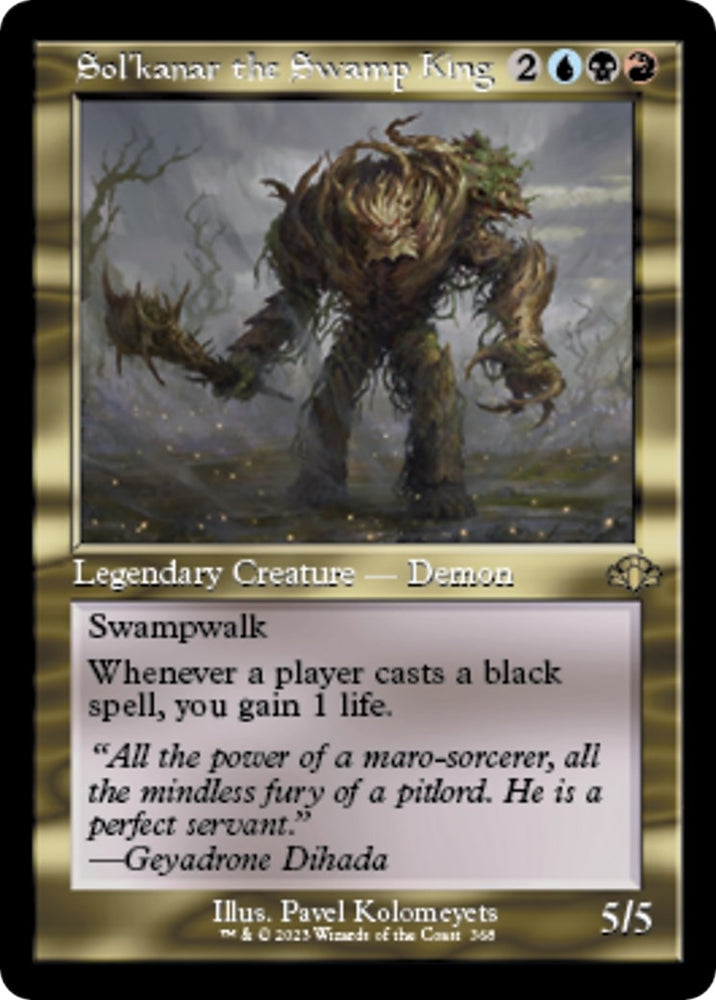 Image for Sol'kanar the Swamp King (Retro Frame) (368) [Dominaria Remastered]